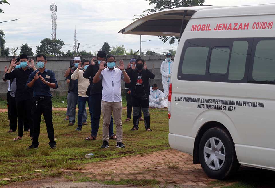 Pemakaman Ketua KPU Tangsel