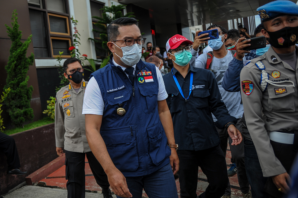 Pemeriksaan Ridwan Kamil di Polda Jabar