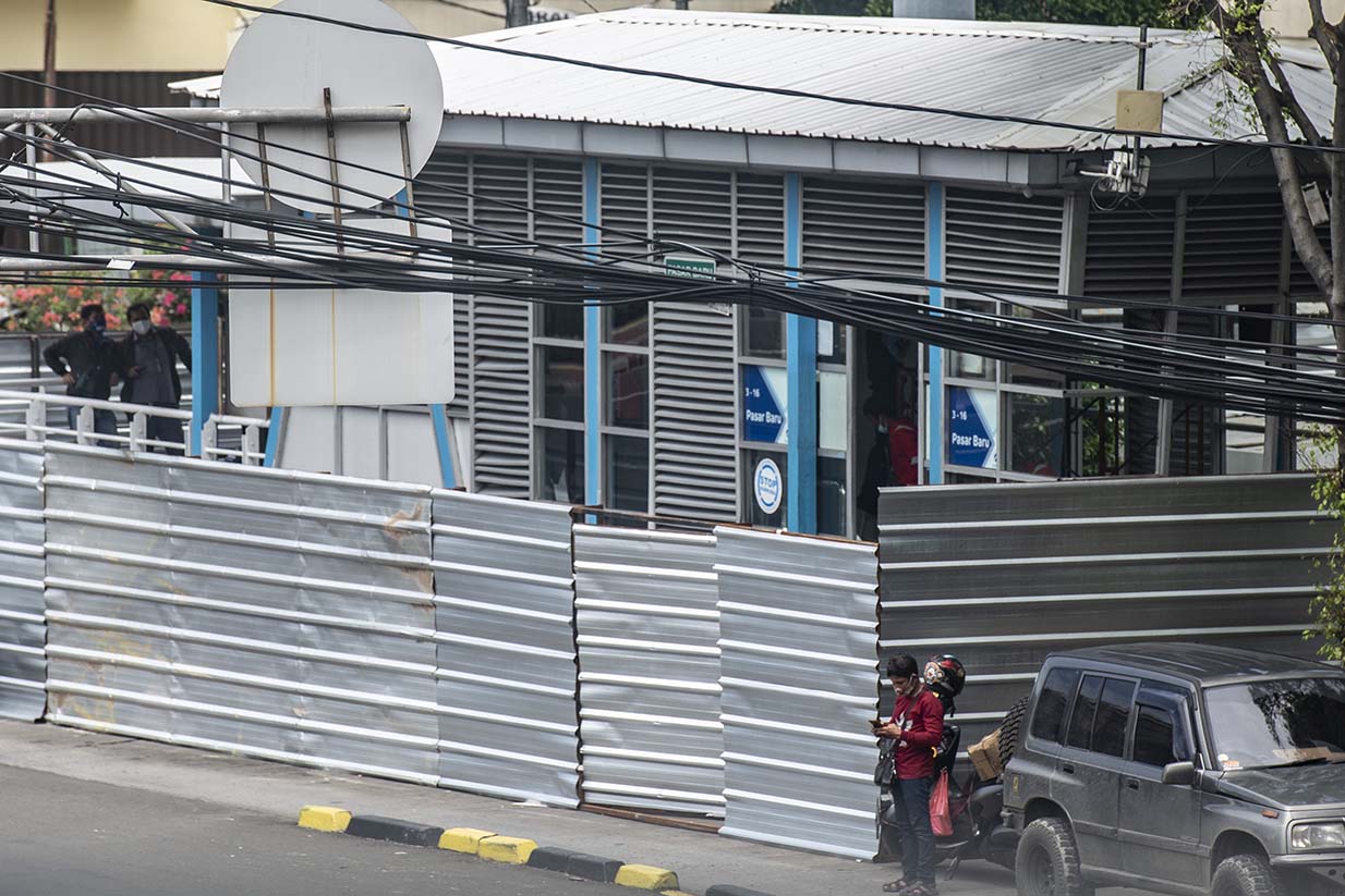 Penutupan Sementara Halte Pasar Baru