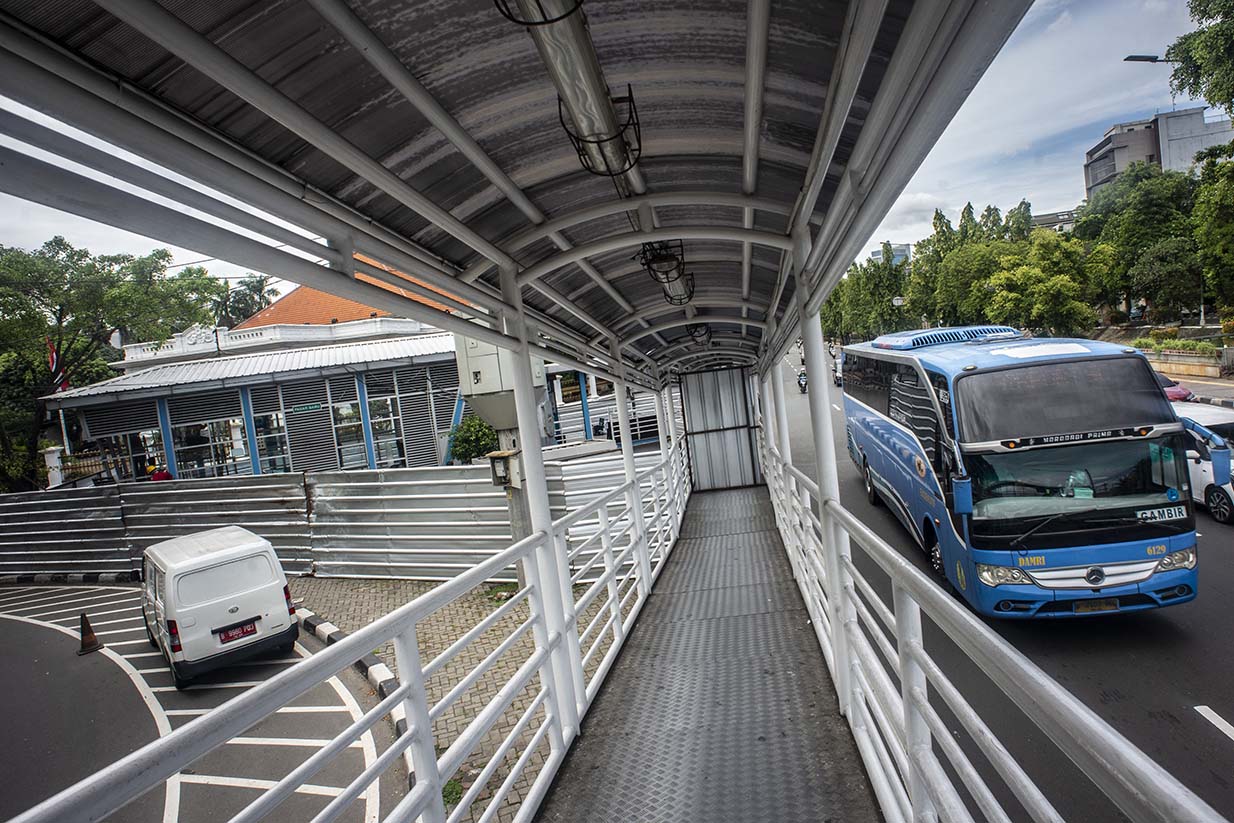 Penutupan Sementara Halte Pasar Baru