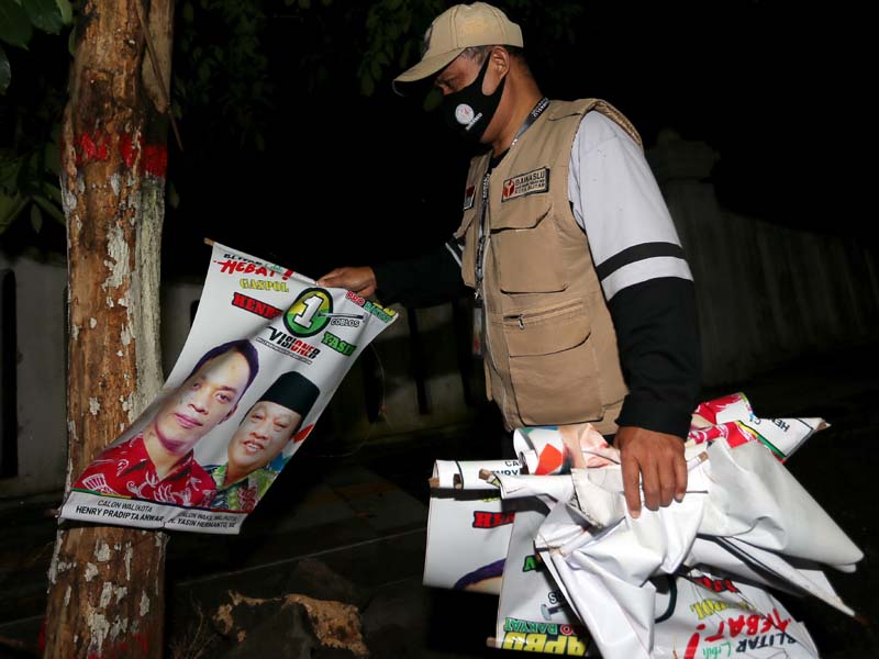 Penertiban APK di Masa Tenang Pilkada Serentak 2020