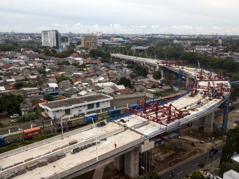 Progres Pembangunan Flyover Cakung