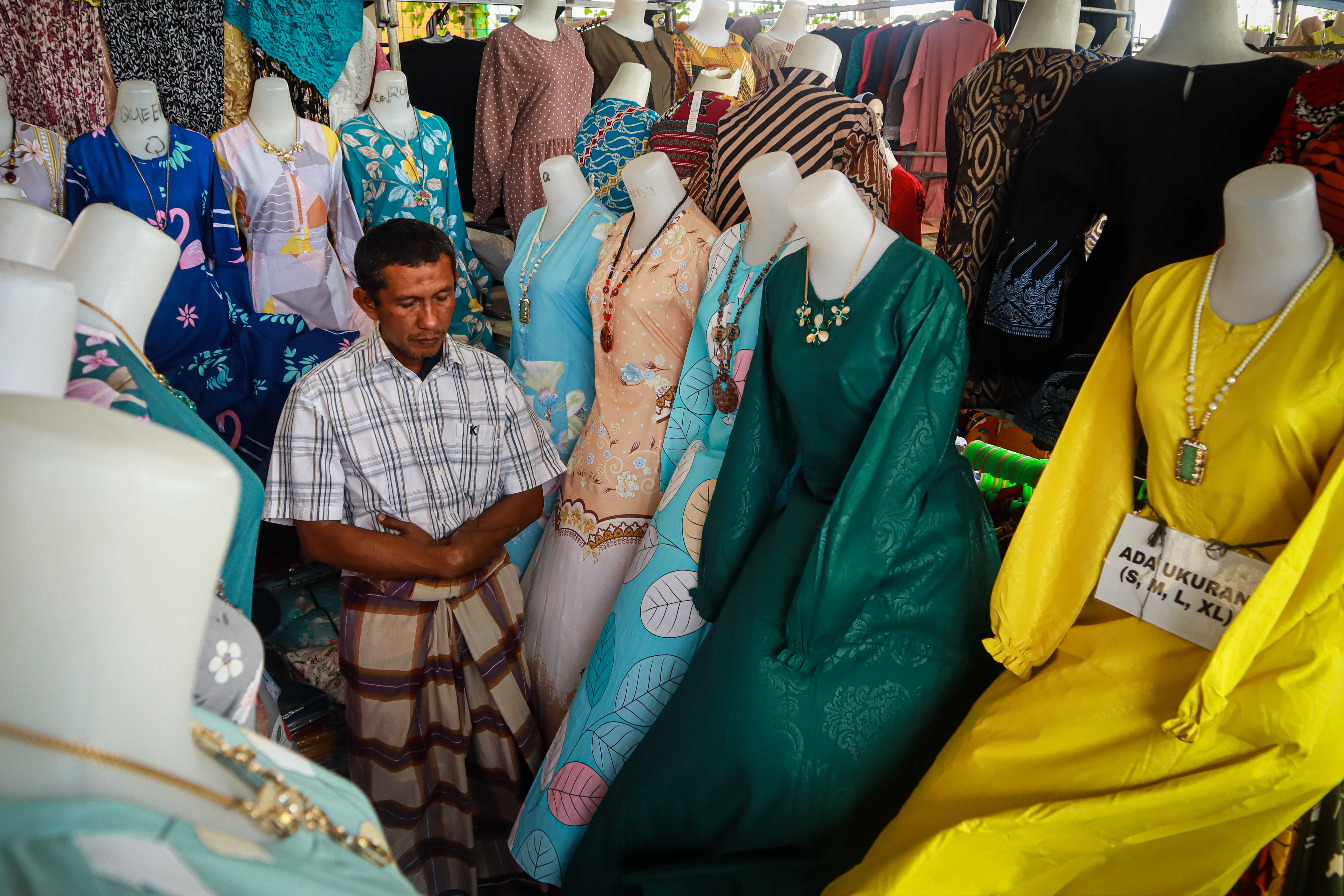 Libur Natal dan Tahun Baru Tanah Abang Sepi