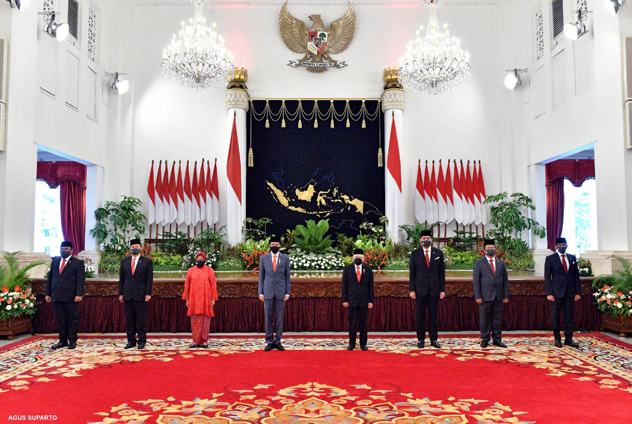 Pelantikan 6 Menteri dan 5 Wakil Menteri Kabinet Indonesia Maju