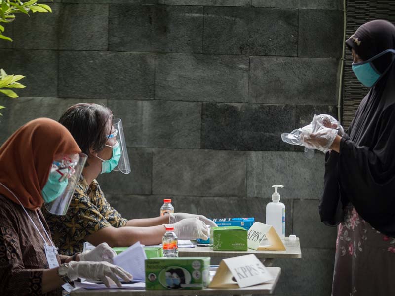 Simulasi Protokol Kesehatan Pelaksanaan Pilkada