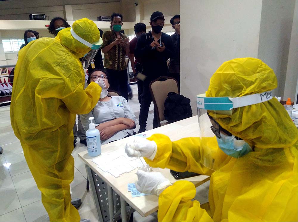 Tes Usap Jurnalis di Gedung KPK