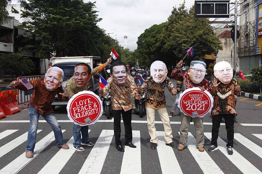 Aksi Simpatik Sambut Tahun Baru