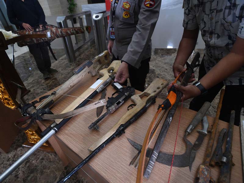 Rilis Barang Bukti Teroris