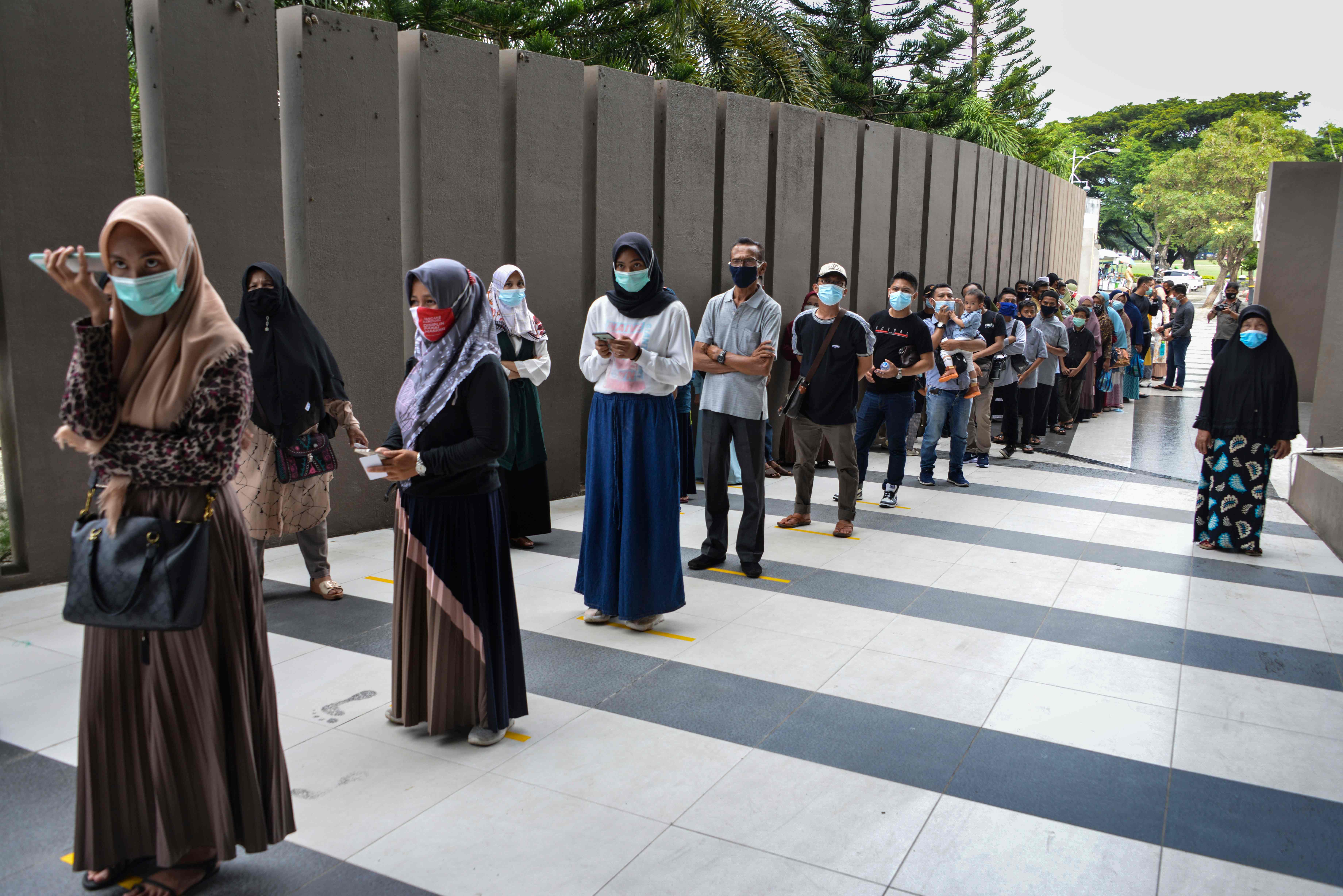 Penerapan Protokol Kesehatan di Museum Tsunami Aceh 