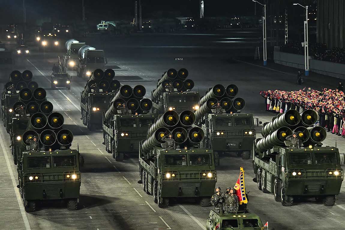 Parade Militer Korea Utara Jelang Pelantikan Joe Biden