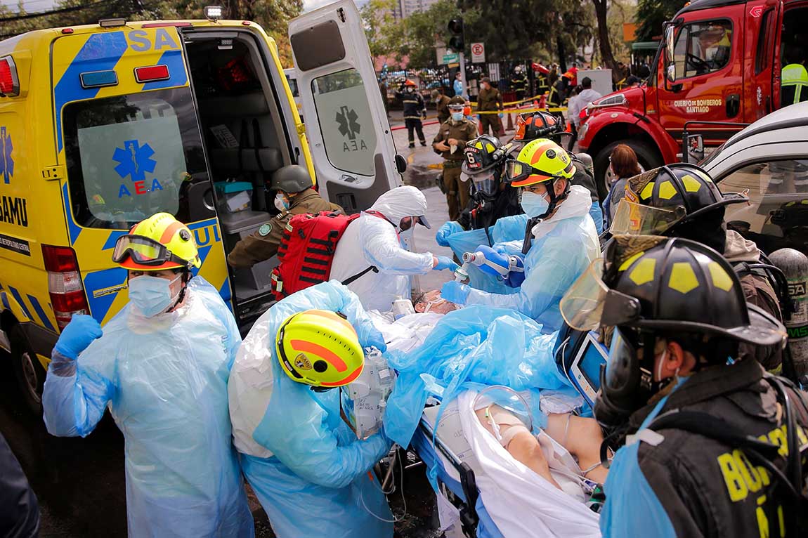 Kebakaran Rumah Sakit di Chili