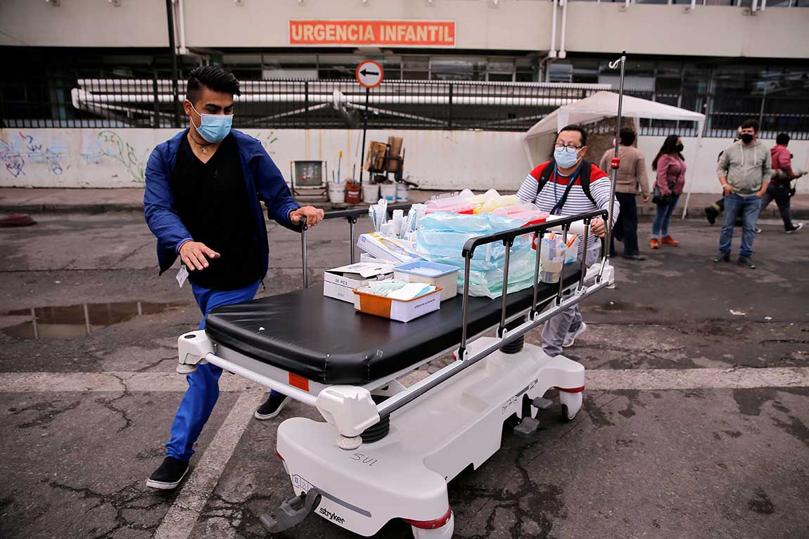 Kebakaran Rumah Sakit di Chili