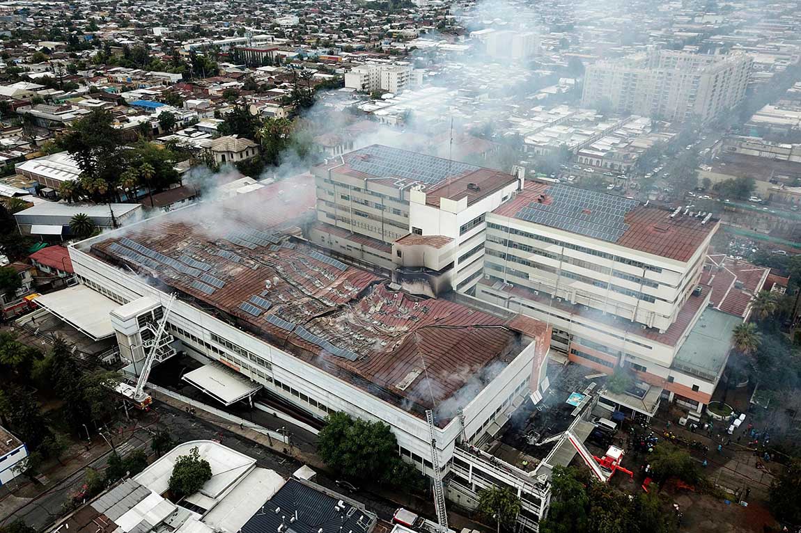 Kebakaran Rumah Sakit di Chili