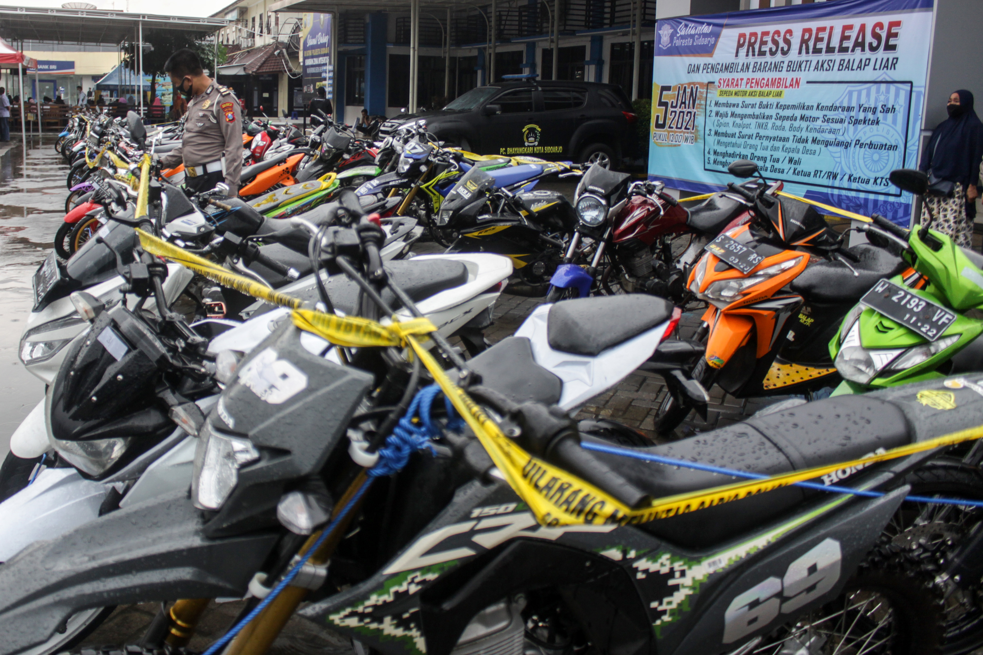 Pengembalian Barang Bukti Aksi Balap Liar