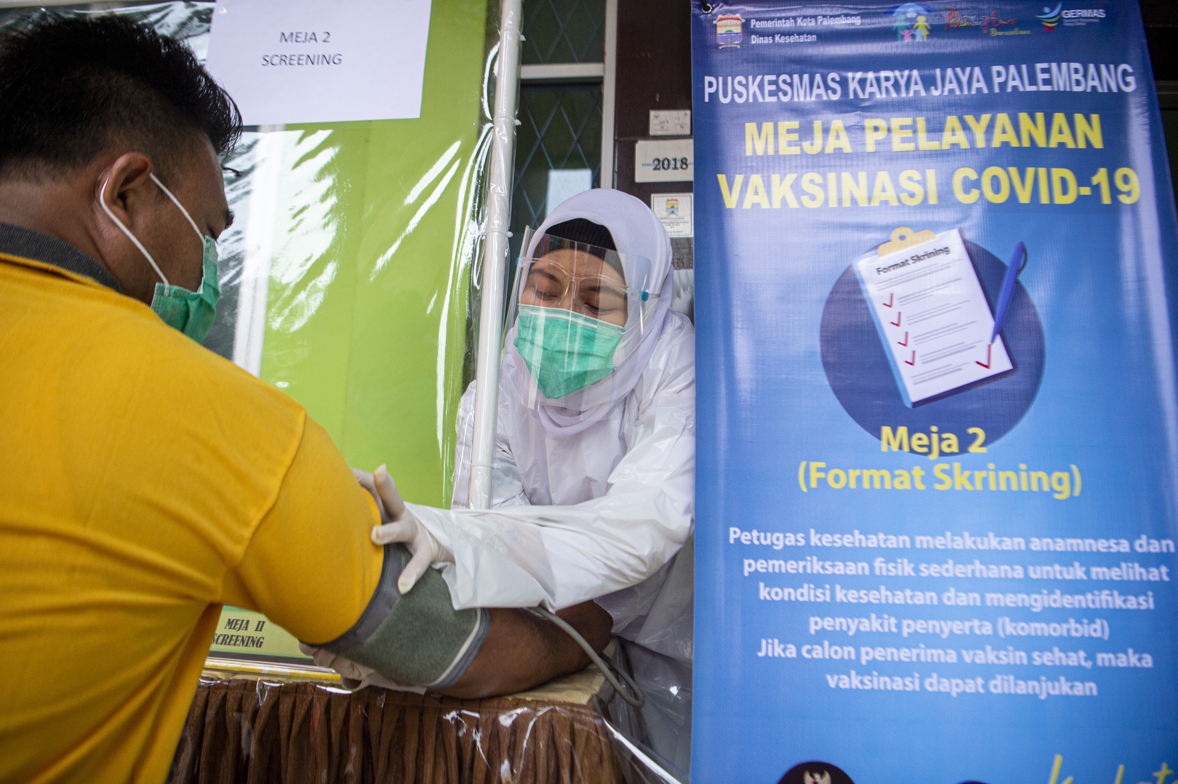 Simulasi Vaksin Covid-19 di Palembang