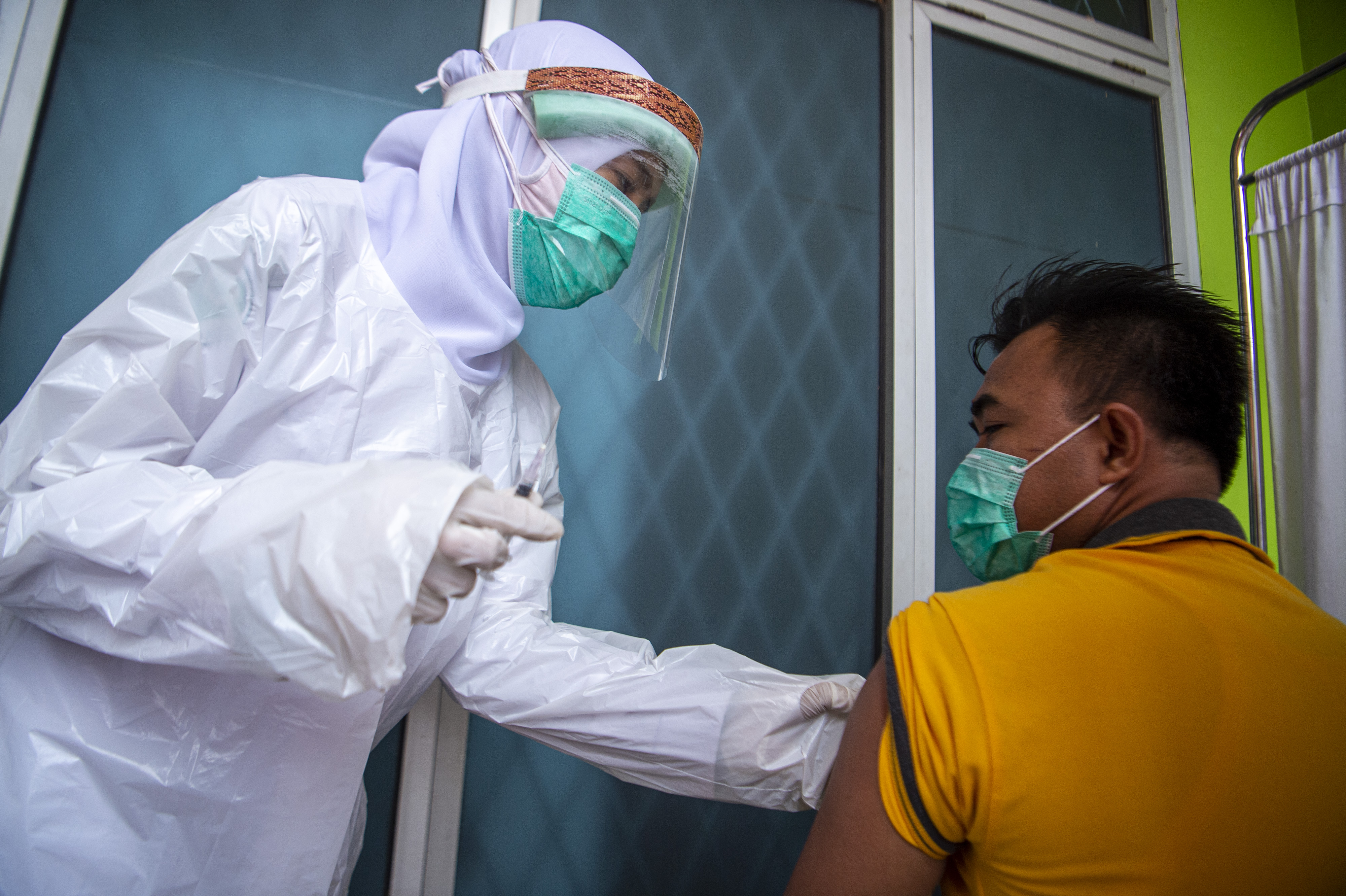 Simulasi Vaksin Covid-19 di Palembang