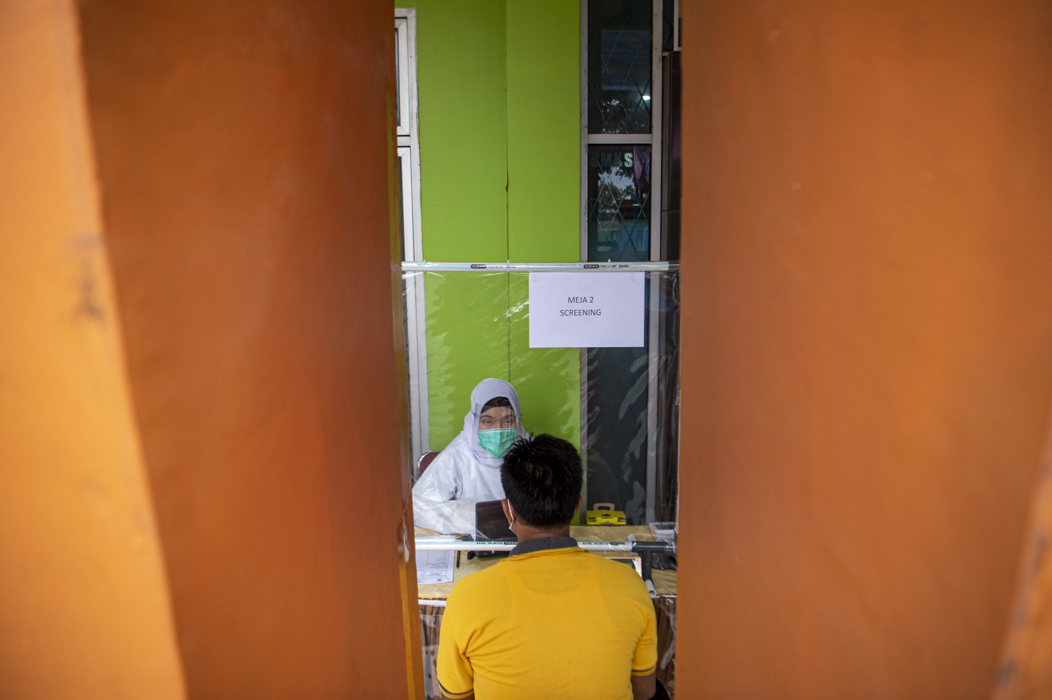 Simulasi Vaksin Covid-19 di Palembang