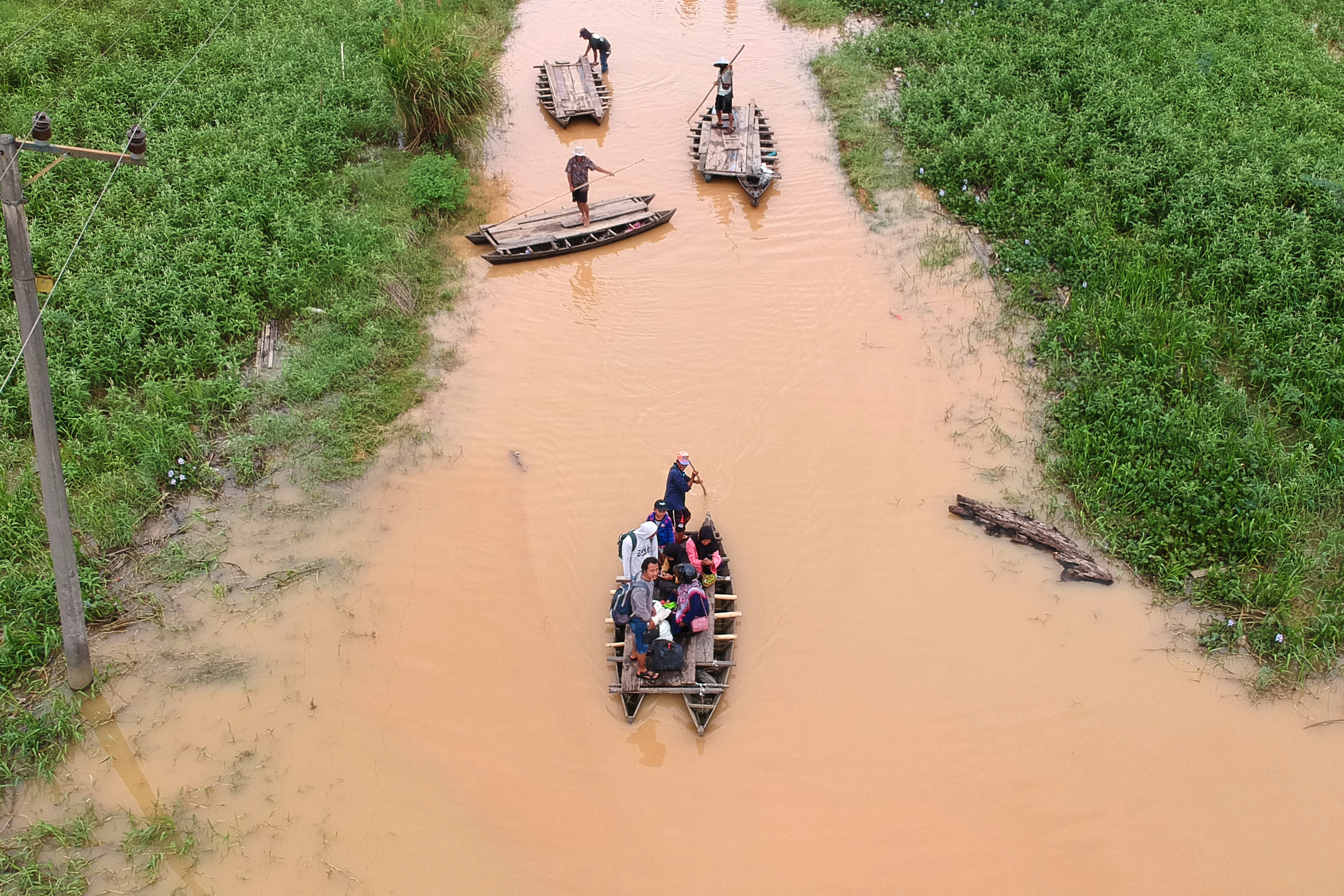 Banjir Luapan Sungai Batanghari di Jambi
