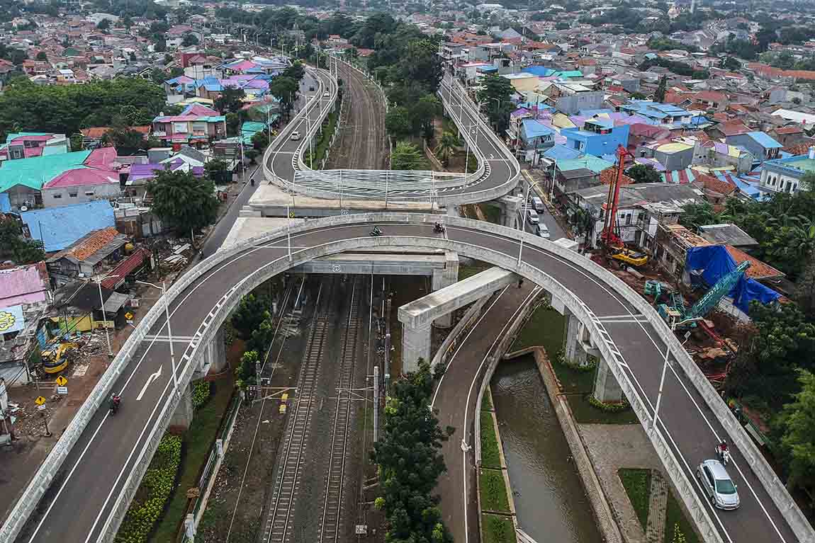 Uji Coba di Jalan Layang Tapal kuda 