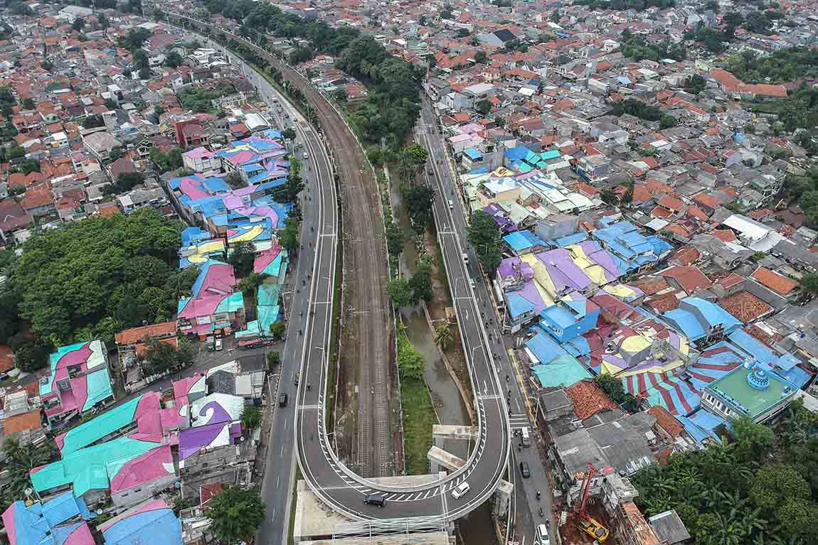 Uji Coba di Jalan Layang Tapal kuda 