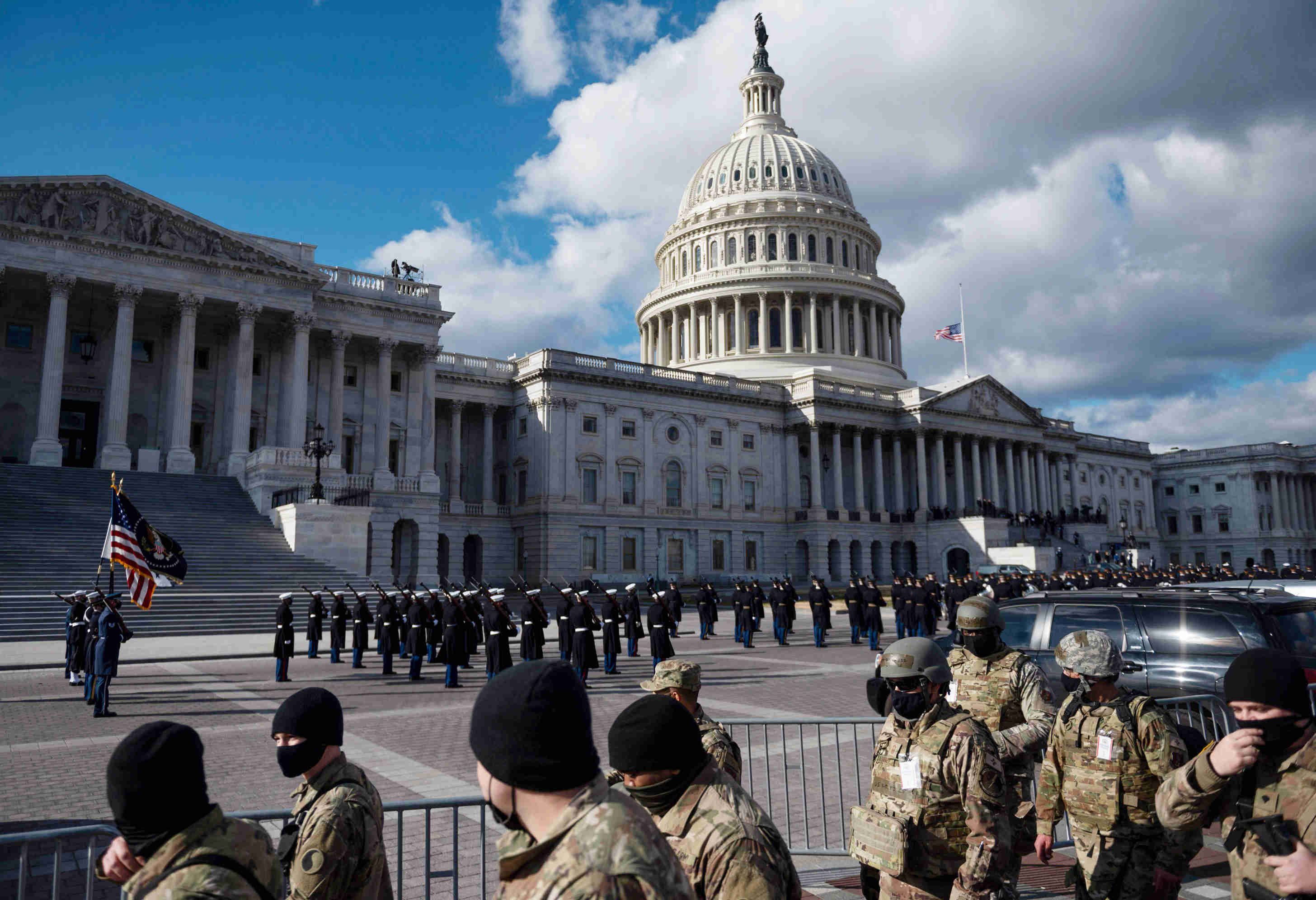 Penjagaan Ketat Pasukan Garda Nasional di US Capitol