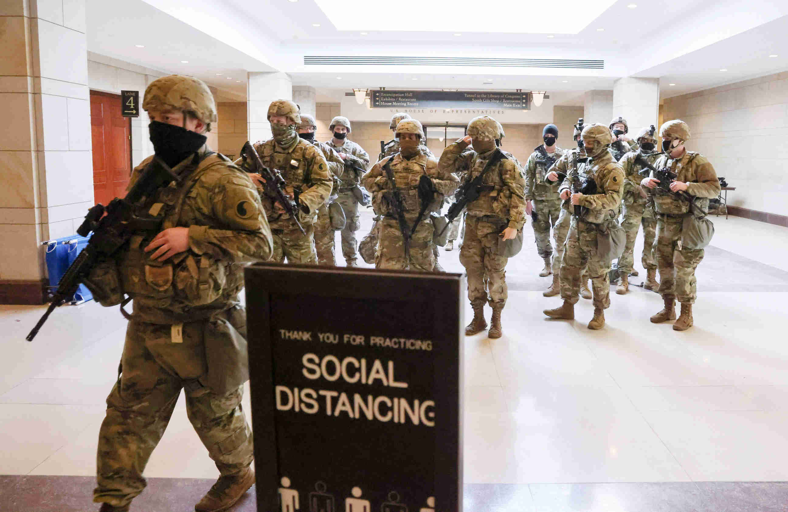 Penjagaan Ketat Pasukan Garda Nasional di US Capitol