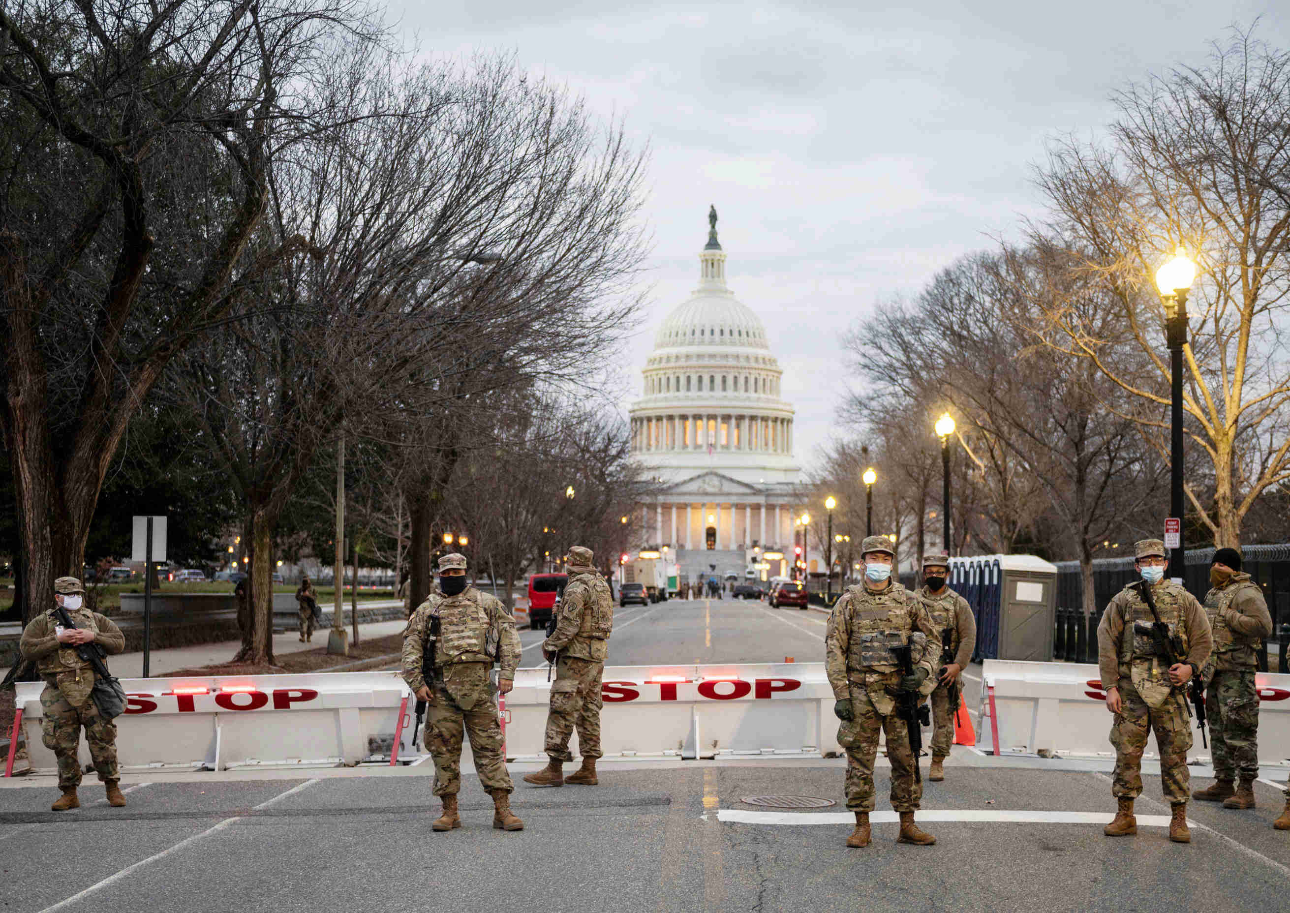 Penjagaan Ketat Pasukan Garda Nasional di US Capitol