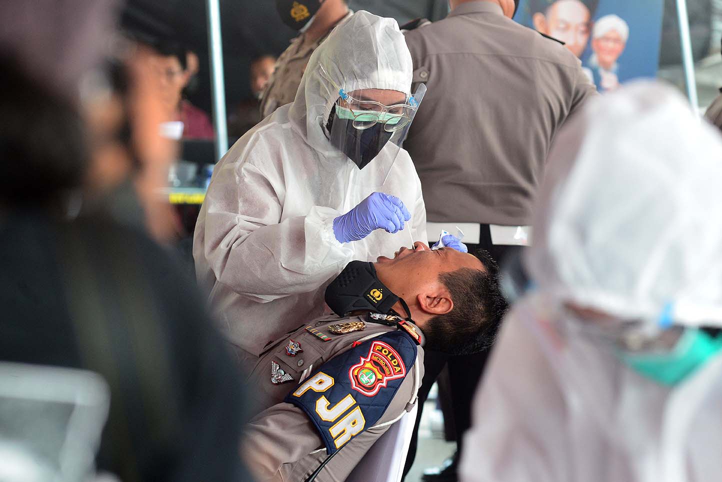 Swab Antigen Personel  (PJR) Polda Metro Jaya