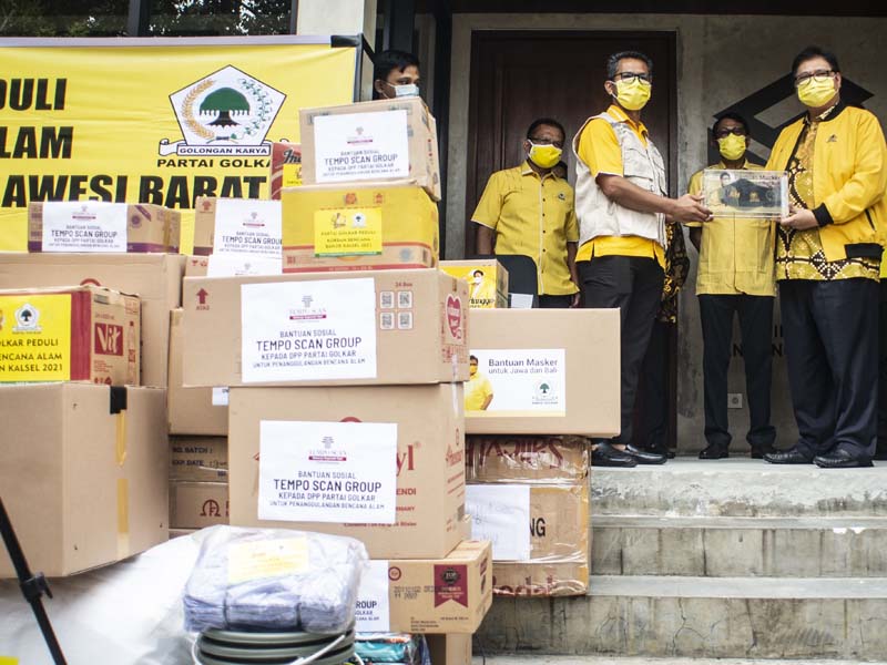 Partai Golkar Distribusikan Bantuan Untuk Korban Bencana Alam