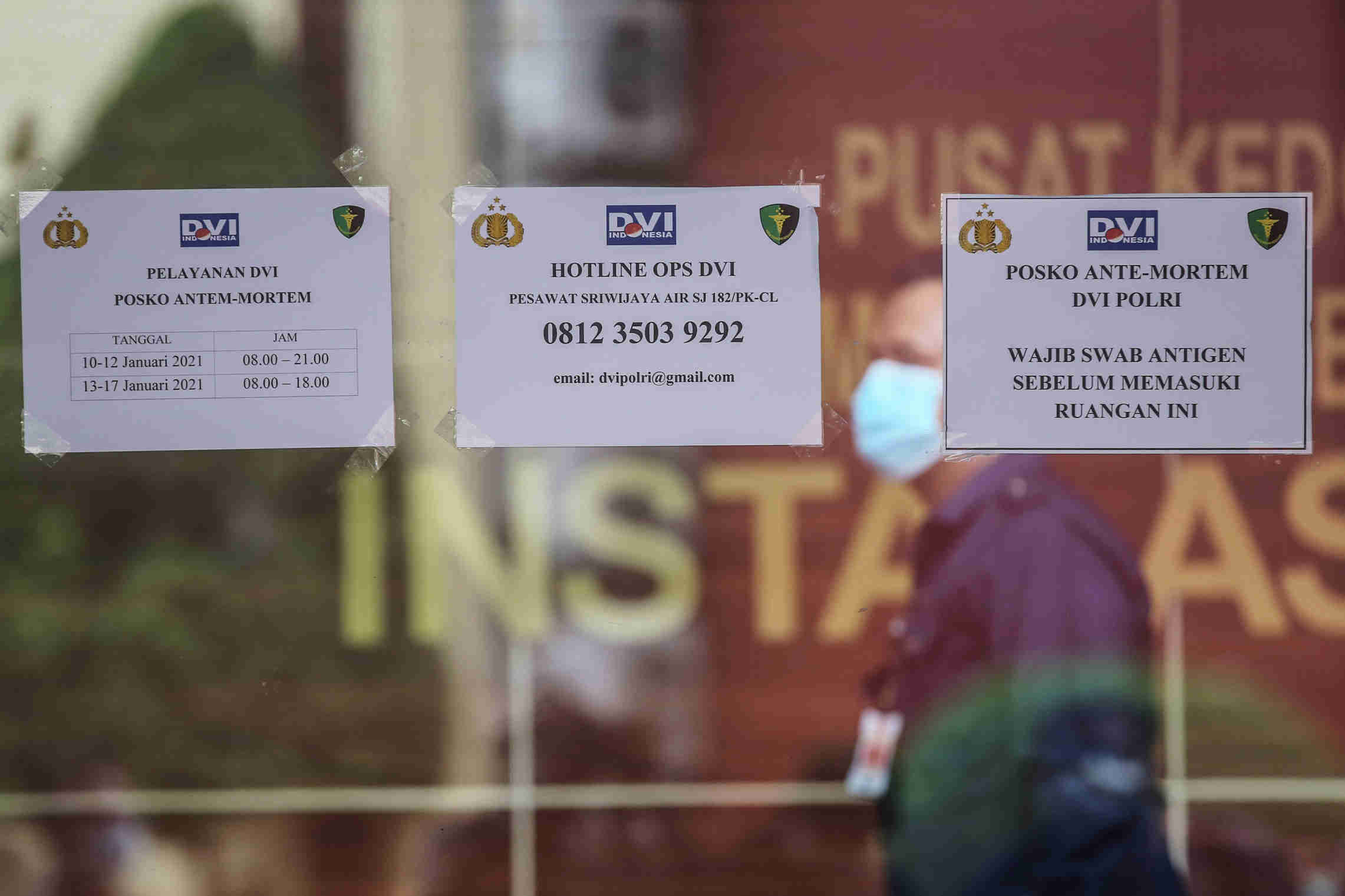 Sampel DNA Keluarga Korban Jatuhnya Sriwijaya Air SJ 182