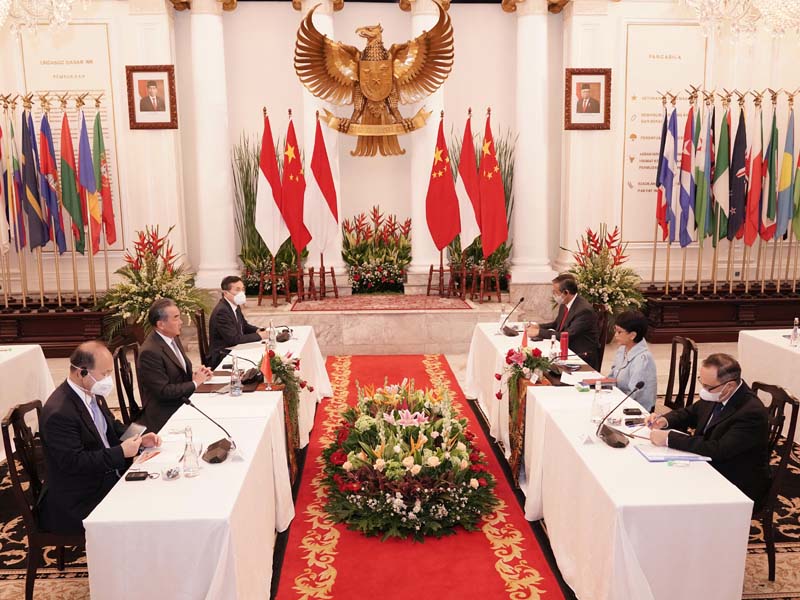 Pertemuan Menlu RI dan Menlu Tiongkok