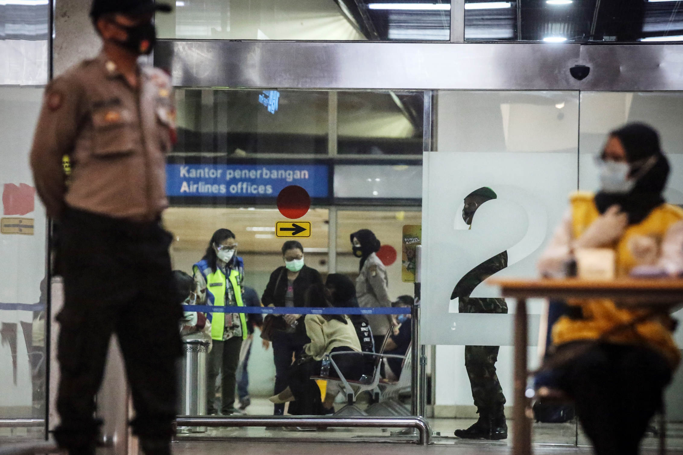 Posko Krisis Center Sriwijaya Air SJ 182 di Bandara Soeta 