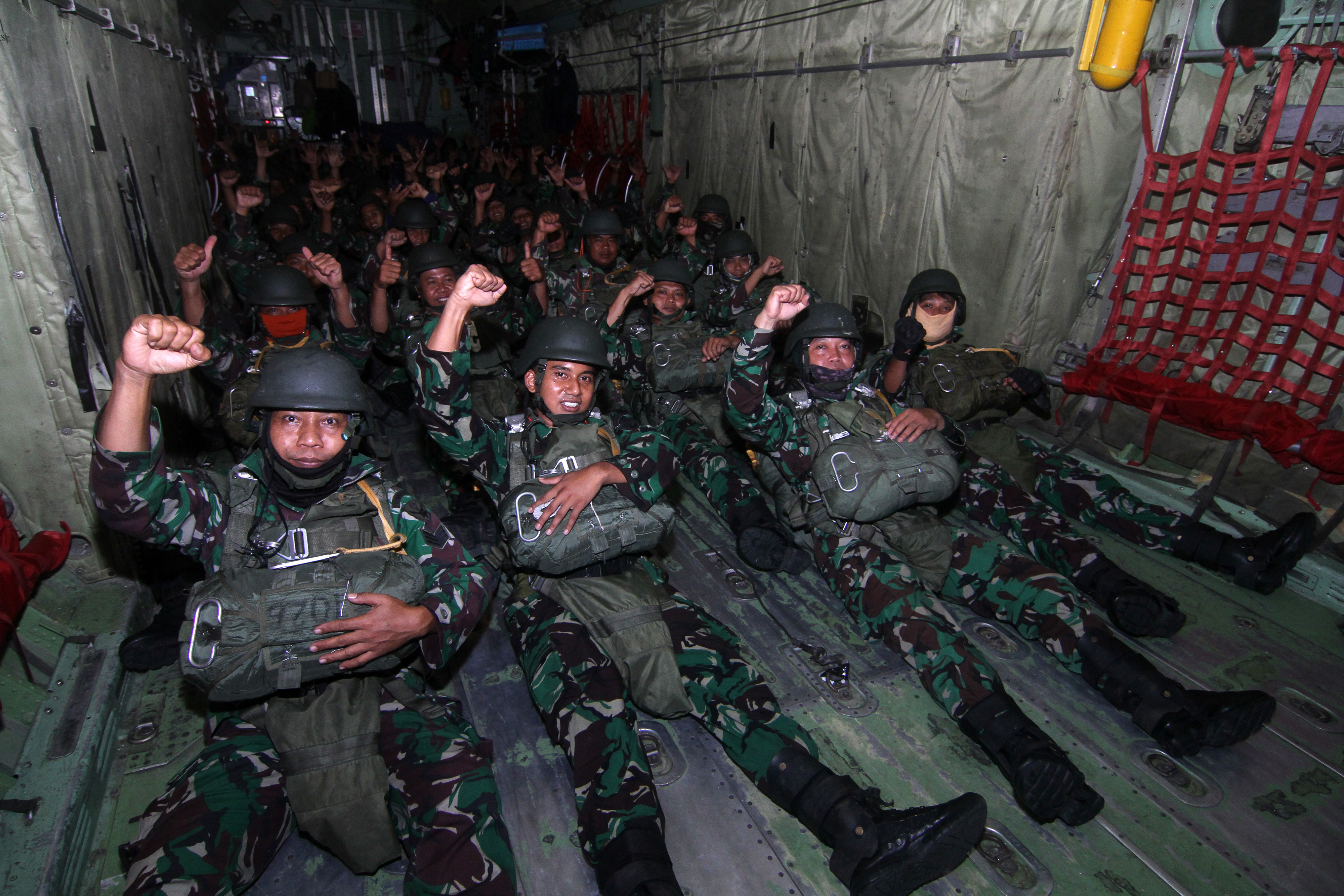 Latihan Jungar Batalyon Komando 465 Paskhas Supadio