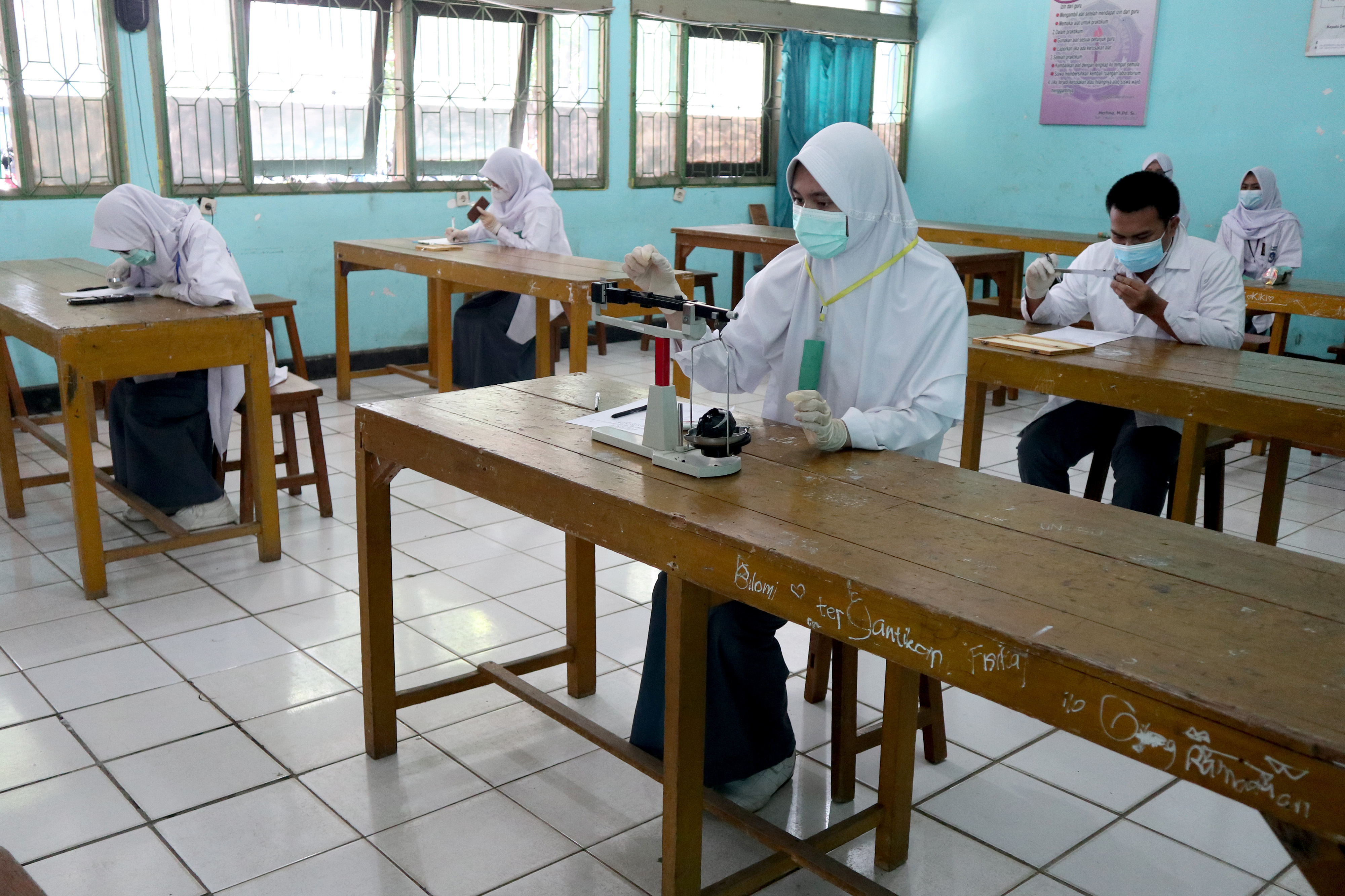 Belajar Tatap Muka Pertama di SMAN 05 Bengkulu