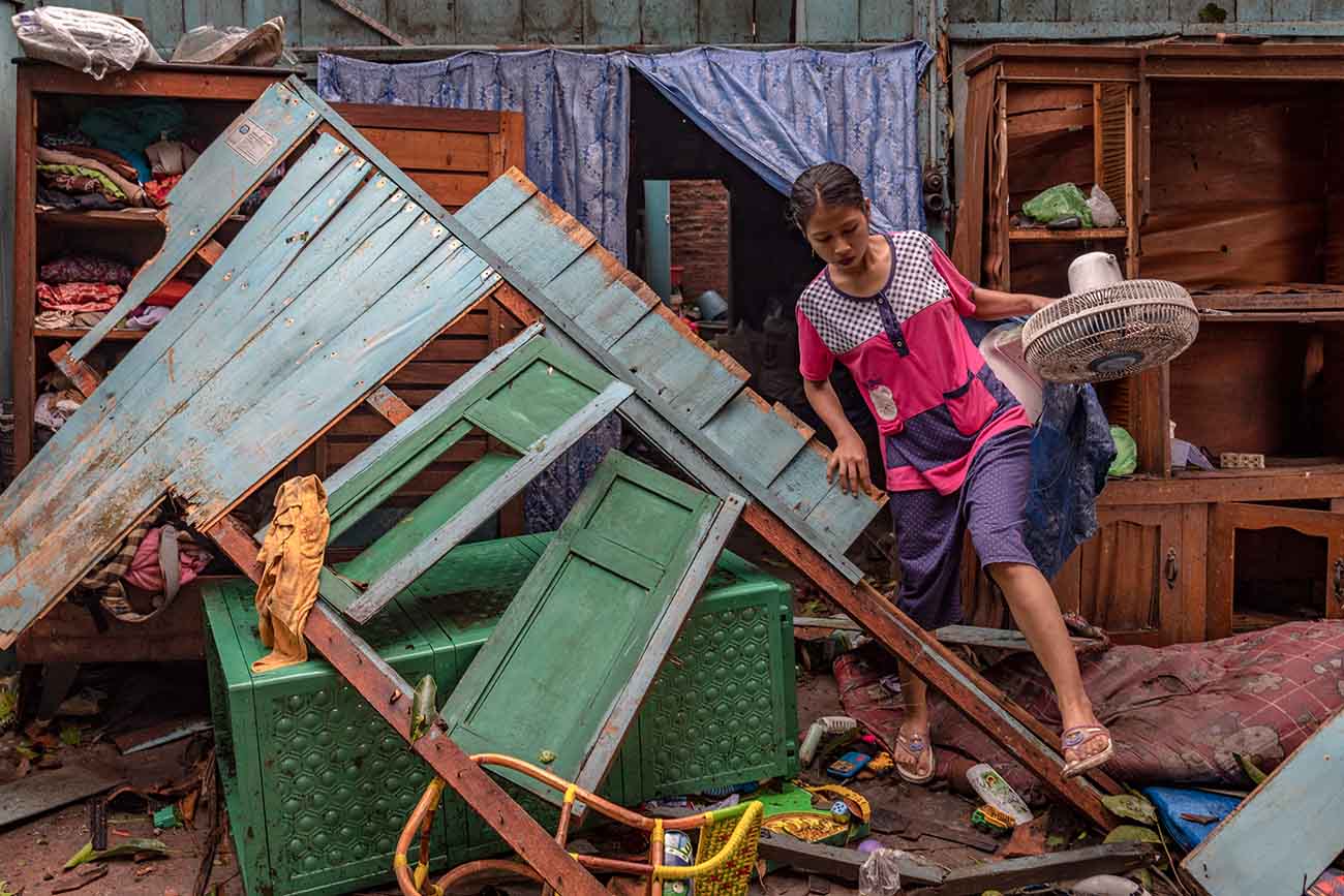  Terdampak Angin Puting Beliung di Demak