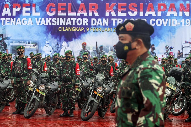  Apel Kesiapan Tenaga Vaksinator dan Tracer Covid-19 di Mabes TNI