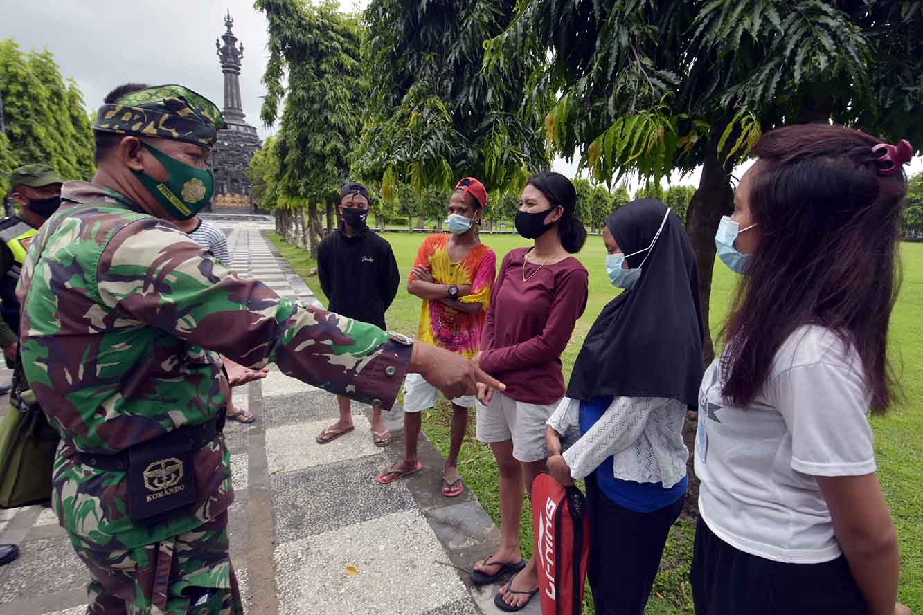 Sanksi Sosial Bagi Pelanggar PPKM di Denpasar 