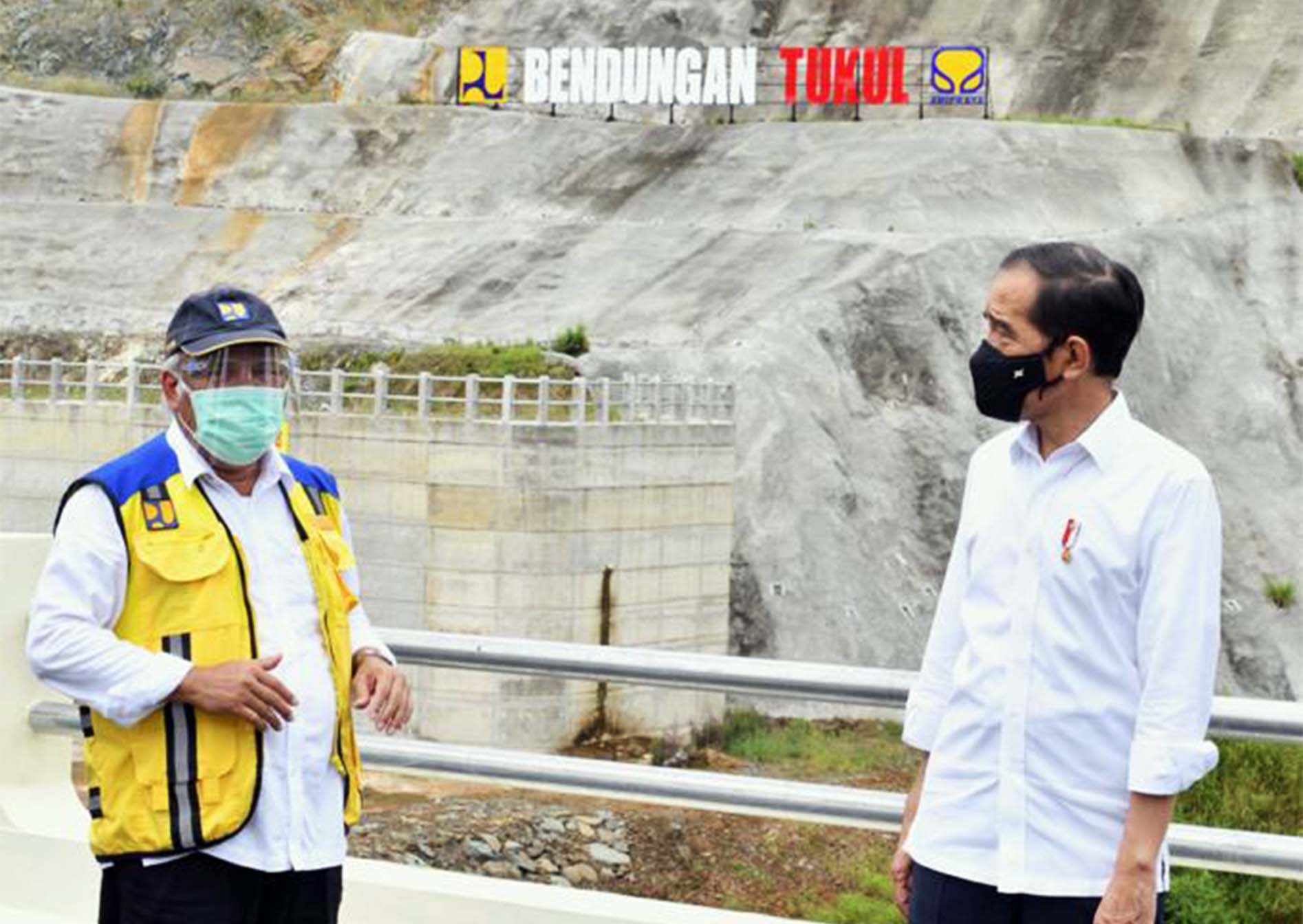 Presiden Jokowi Meresmikan Bendungan Tukul di Pacitan 