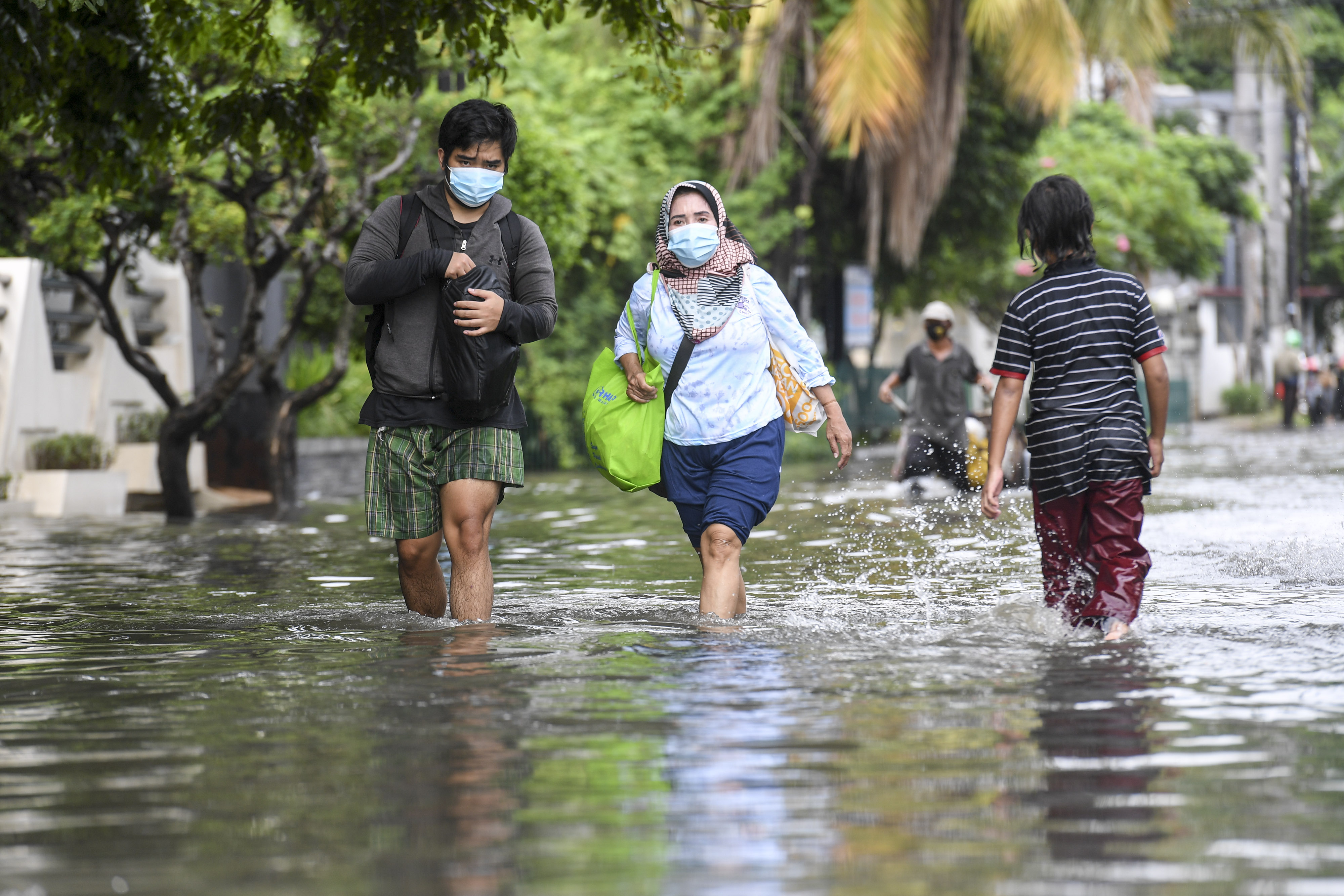Genangan Air di  Perumahan Green Garden