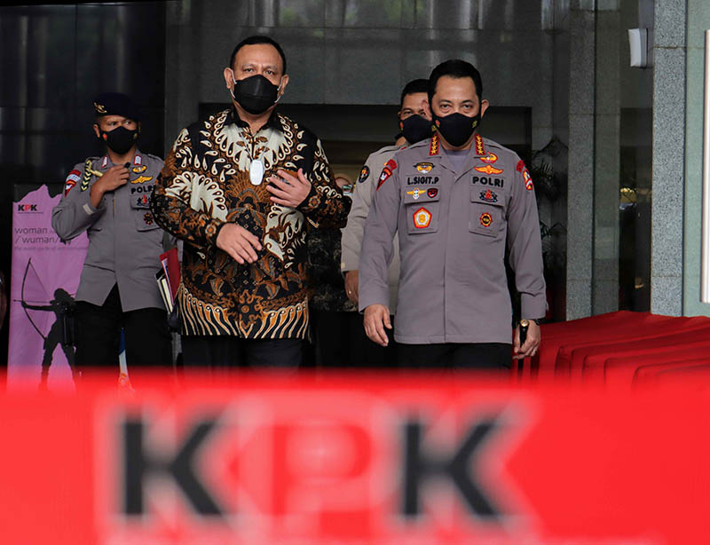 Silaturahim Kapolri Bahas Sinergi Polri-KPK 