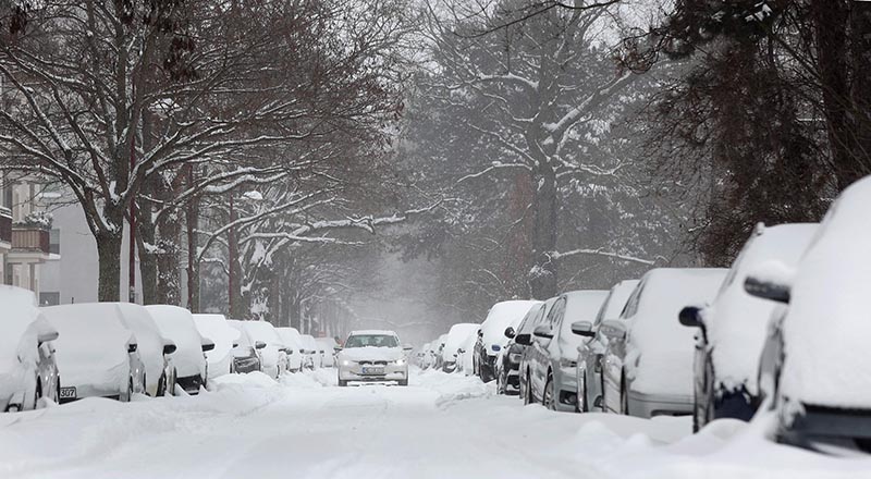 Badai Salju dan Angin Kencang Membuat Jerman Membeku