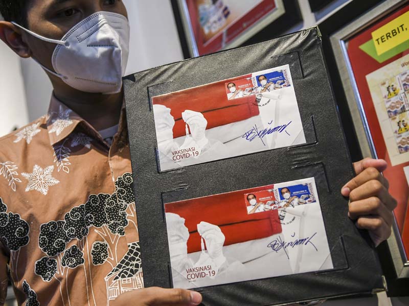 Prangko Edisi Vaksinasi Nasional Covid-19