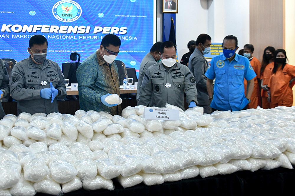 BNN dan Bakamla Gagalkan Peredaran 466,19 Kilogram Sabu