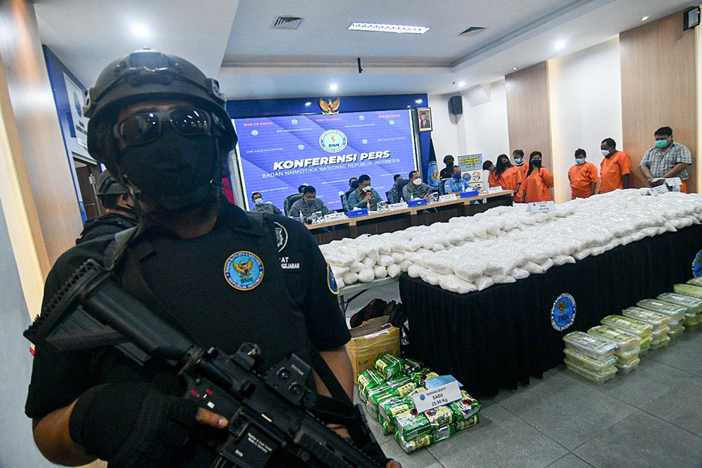 BNN dan Bakamla Gagalkan Peredaran 466,19 Kilogram Sabu