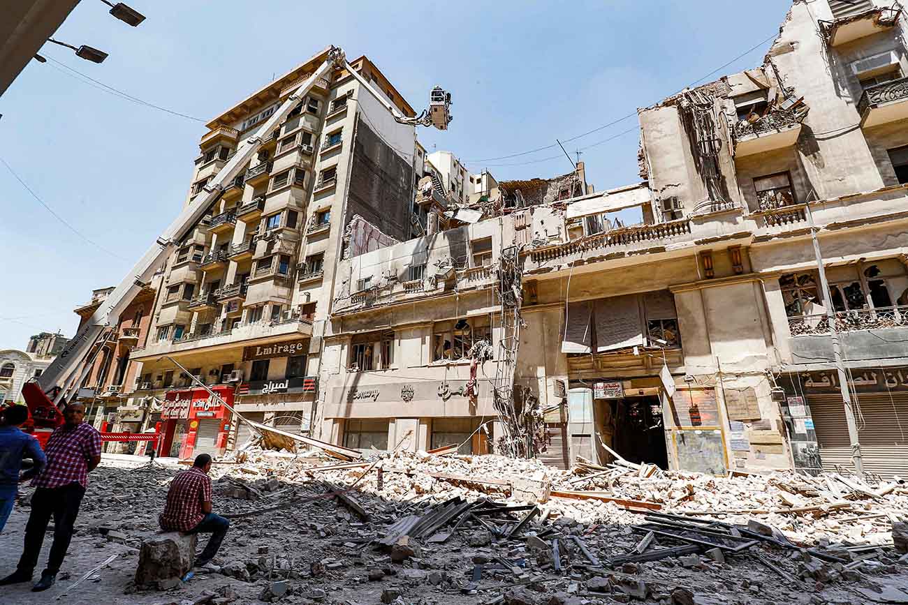 Gedung Ambruk di Mesir