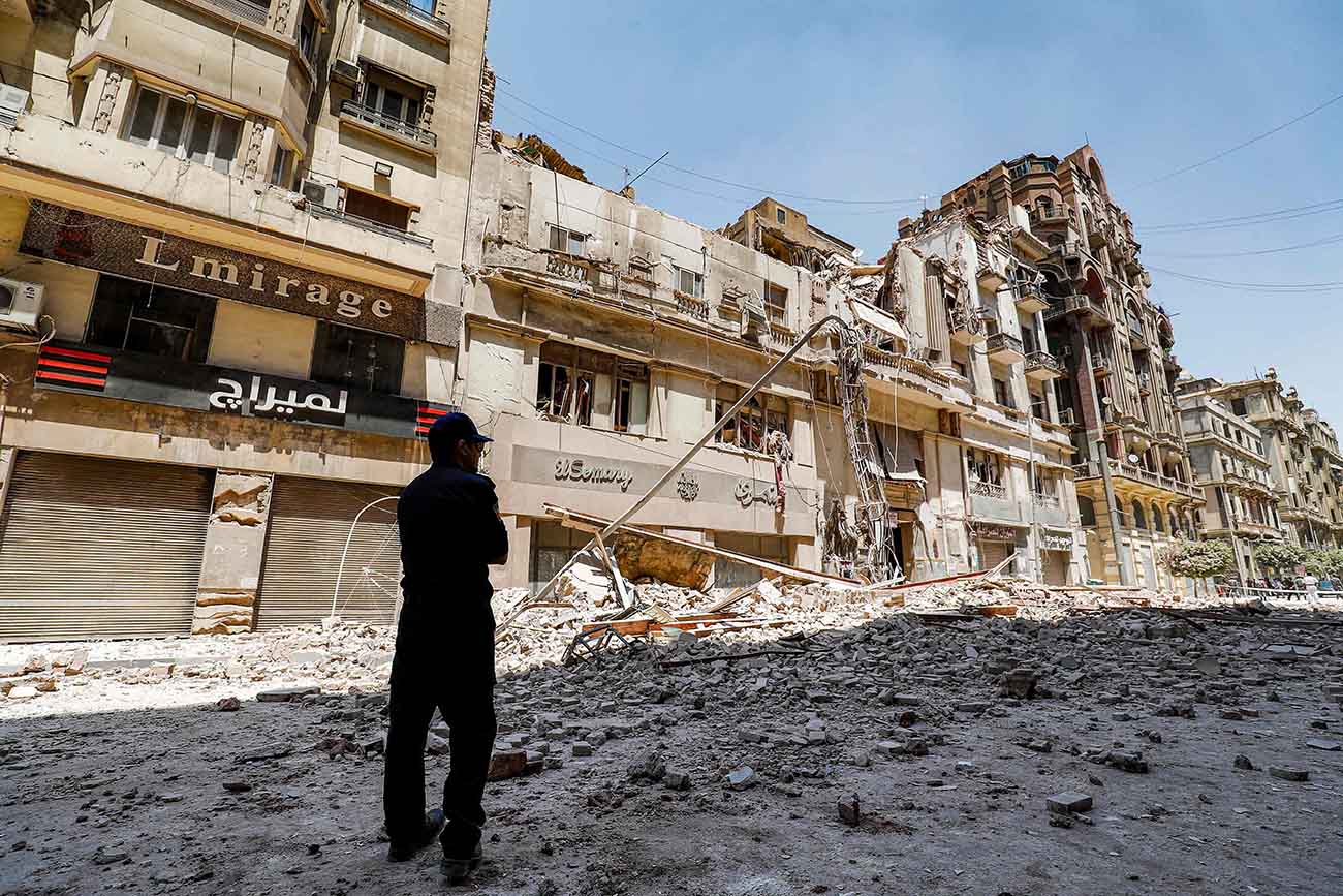 Gedung Ambruk di Mesir