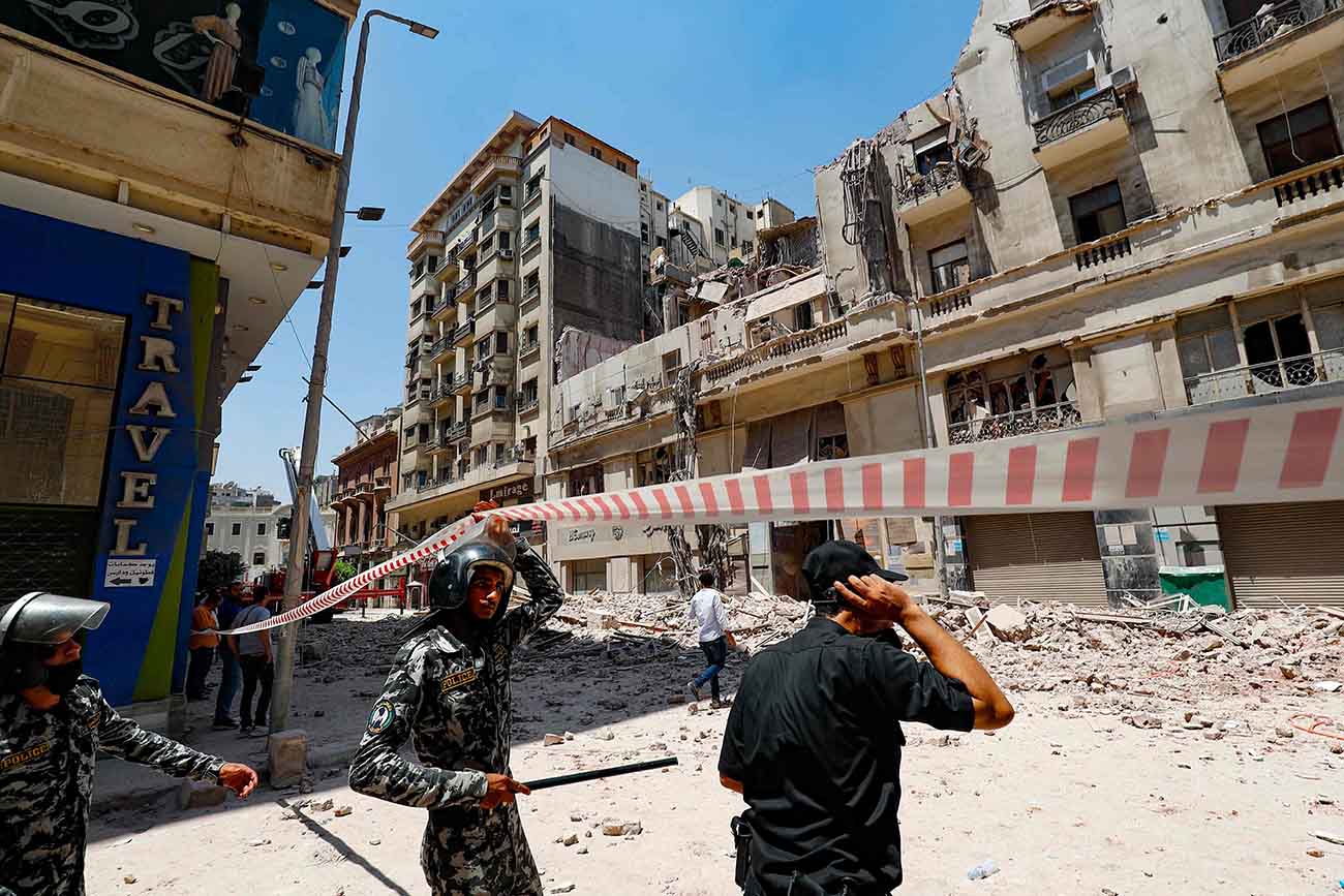 Gedung Ambruk di Mesir