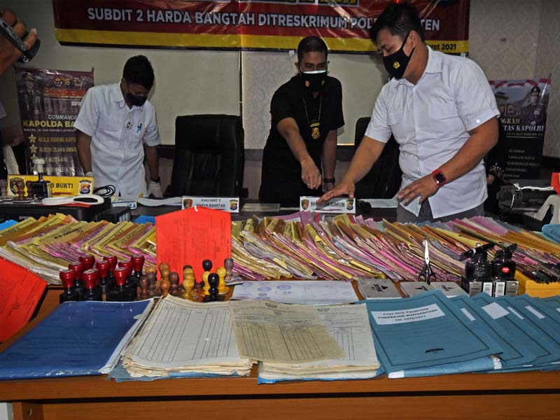 Pengungkapan Sindikat Pemalsuan Dokumen Tanah