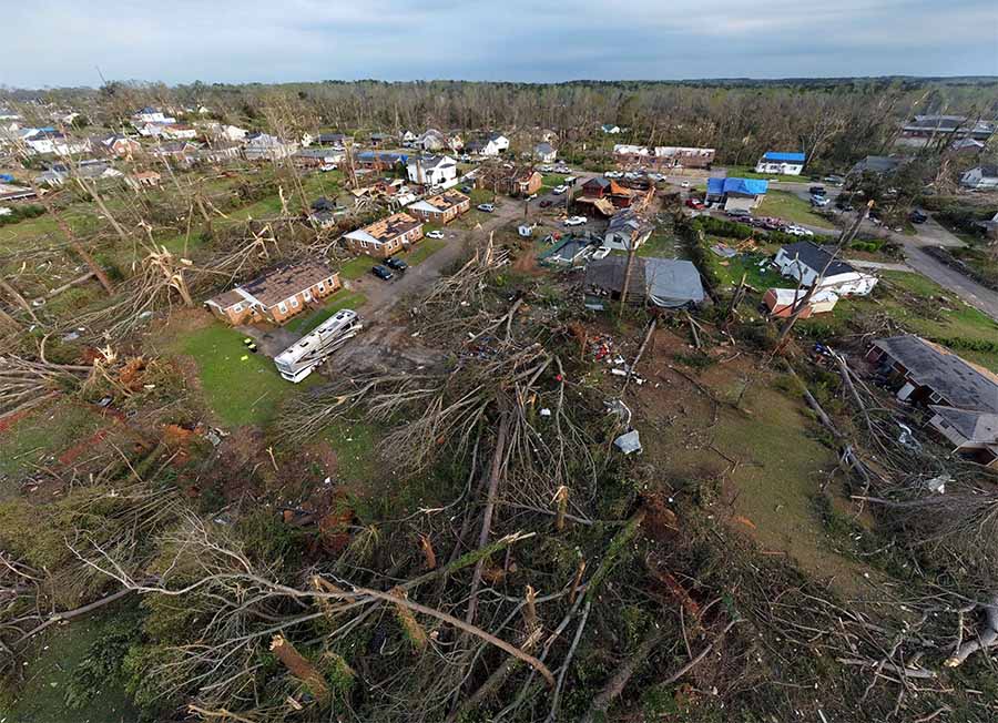 Tornado Porak Porandakan Rumah Warga di Georgia