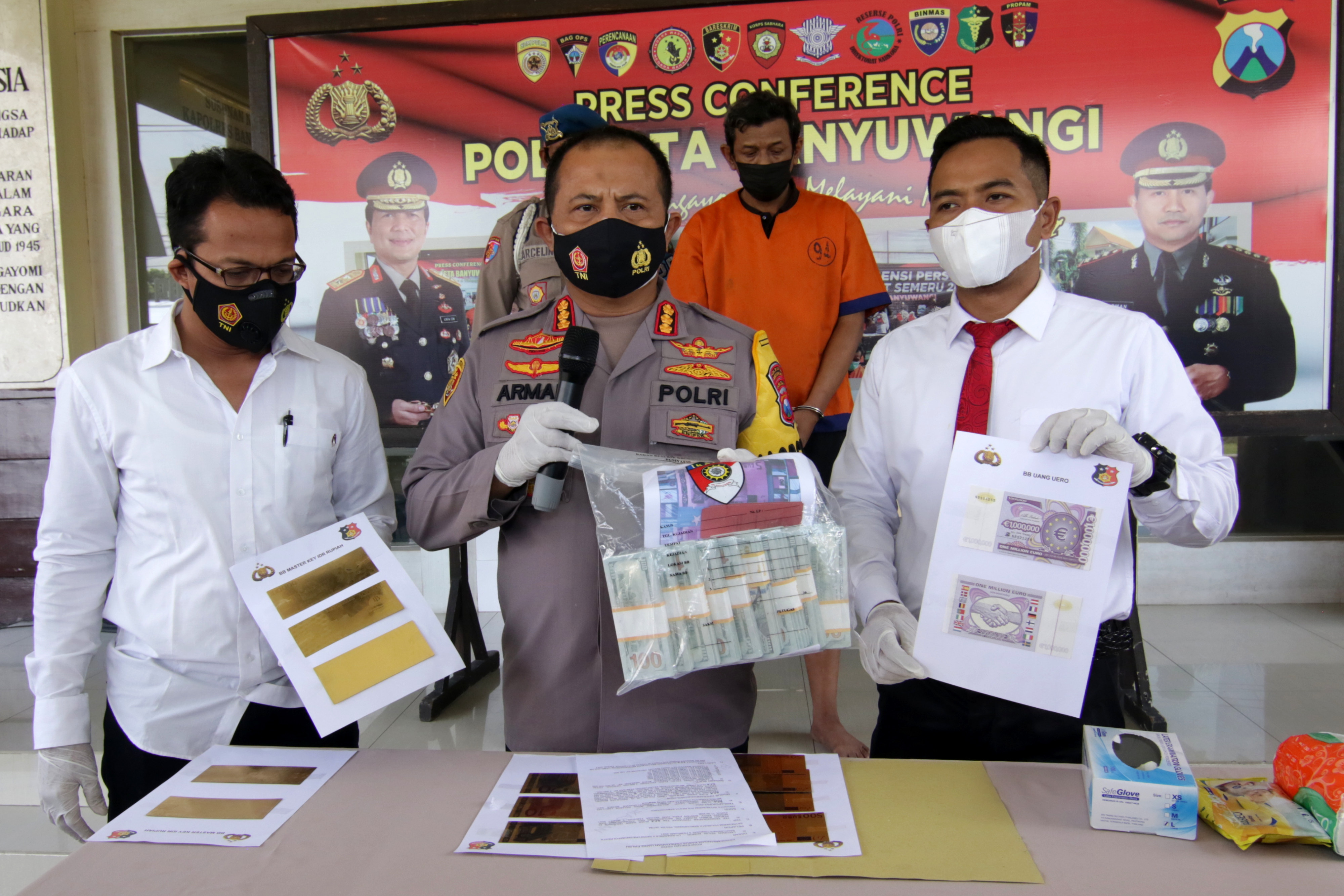 Polisi Amankan Master Key Uang Palsu di Banyuwangi